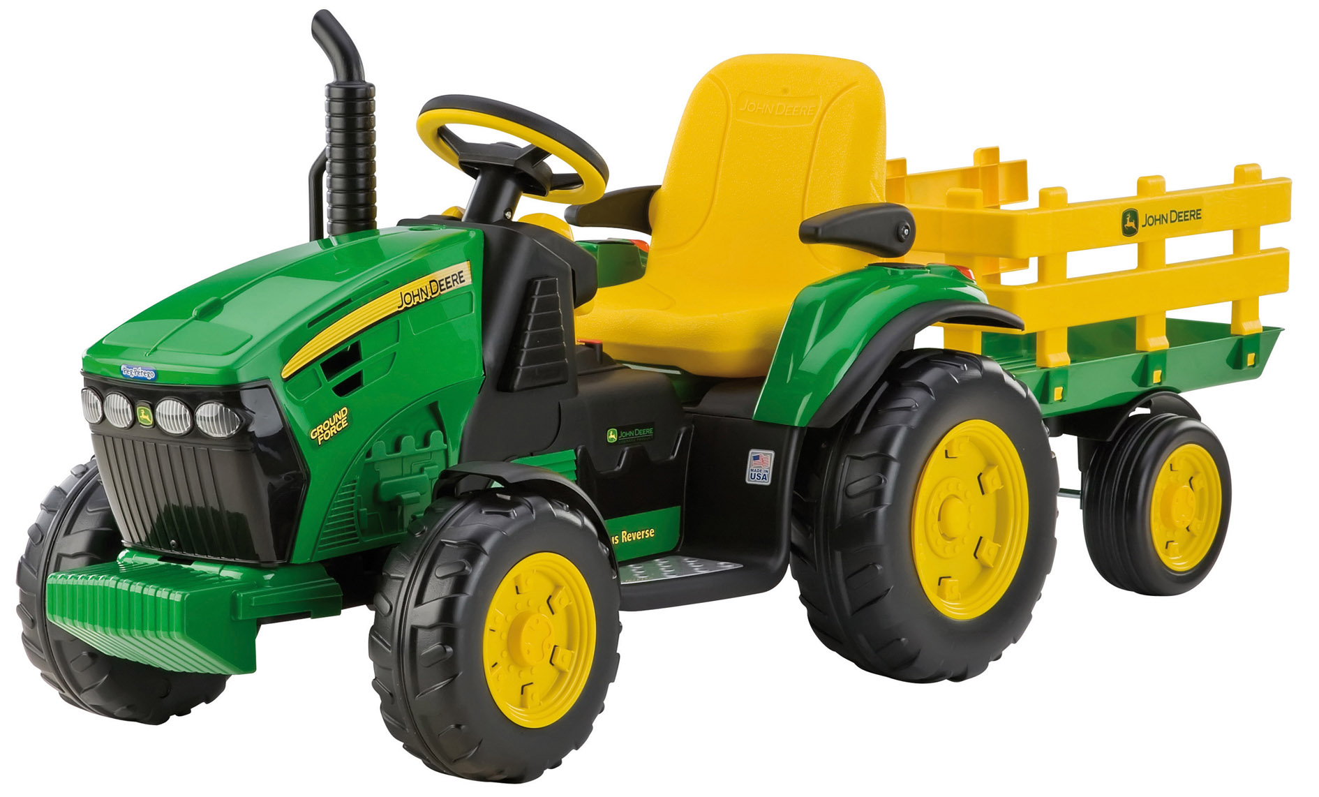 12V PEG PEREGO John Deere Ground Force Elektro Kindertraktor