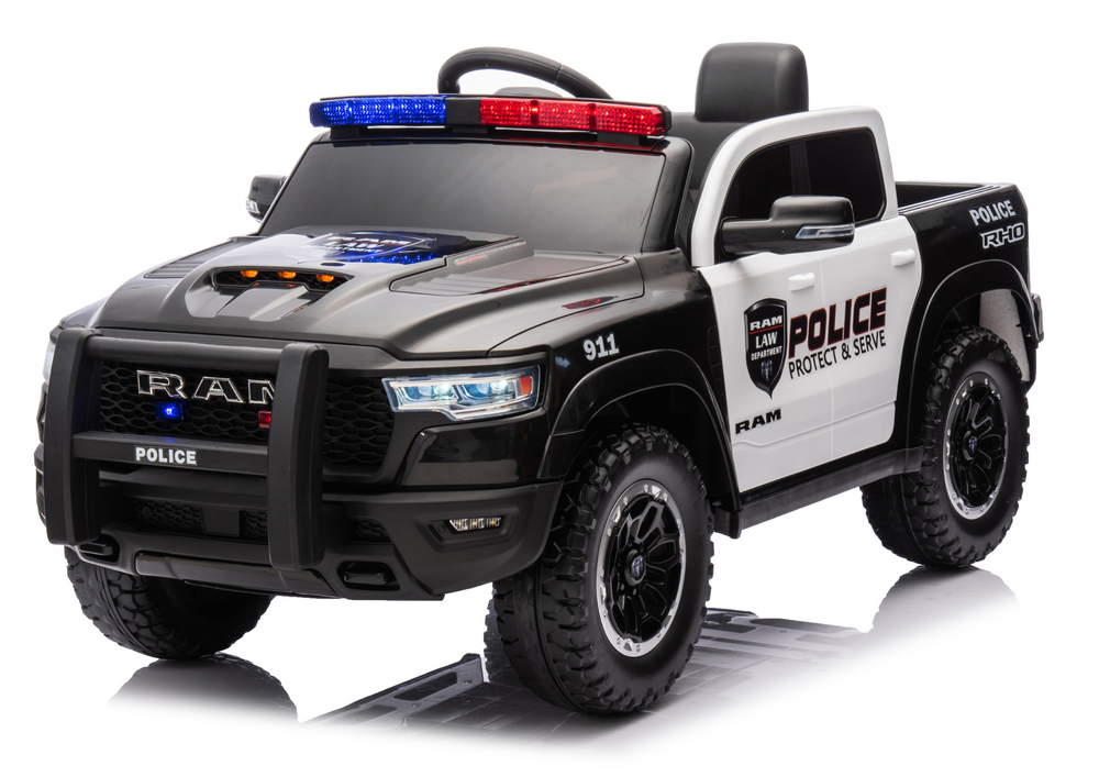 12V DODGE RAM Polizei Kinder Elektro Auto