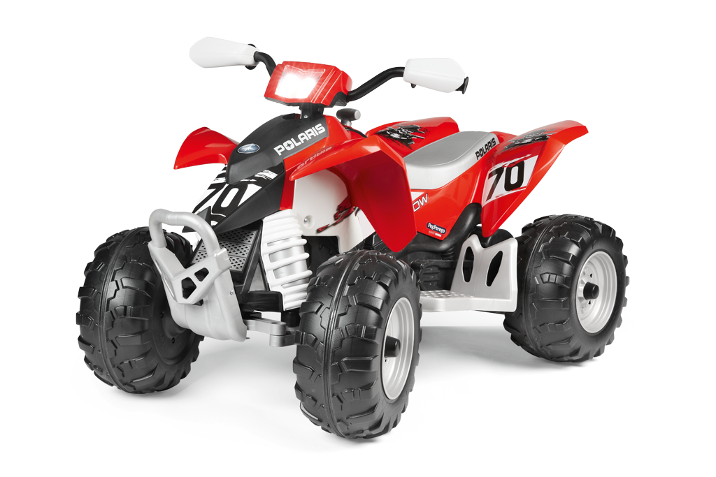 12V PEG PEREGO Polaris Outlaw Elektro Quad 330W mit 2 Akkus